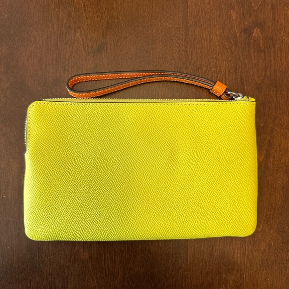 Coach Large Corner Zip Wristlet In Colorblock - Picture 5 of 6